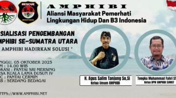 Hari Ini, Sosialisasi Pengembangan Amphibi Se- Sumut Digelar di Pantai Sri Mersing Sergai
