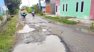Jalan Rusak “1000 Lobang” di Daratan Tinggi Desa Pematang Johar Bikin Resah